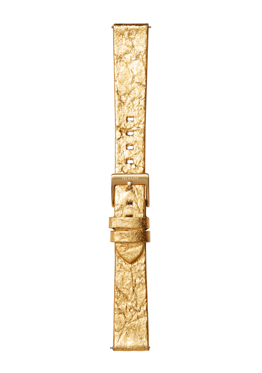 16mm Pineapple Leather Band Gold Foil View 2