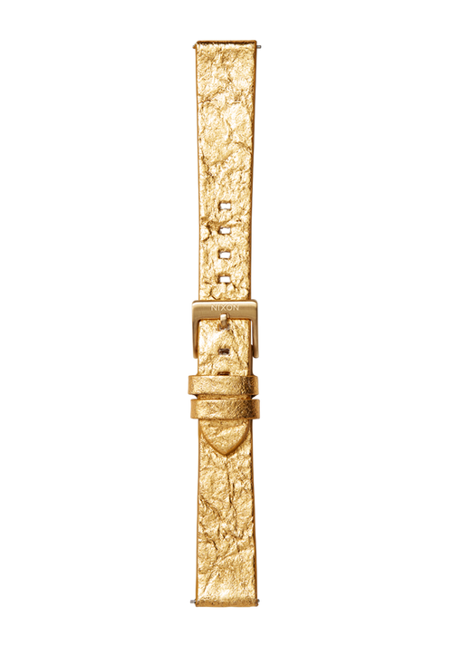 16mm Pineapple Leather Band Gold Foil