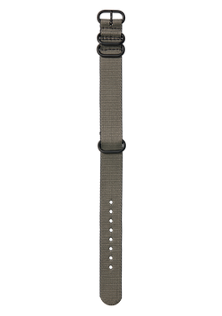 20mm One Piece #TIDE Recycled PET Strap Khaki / Black
