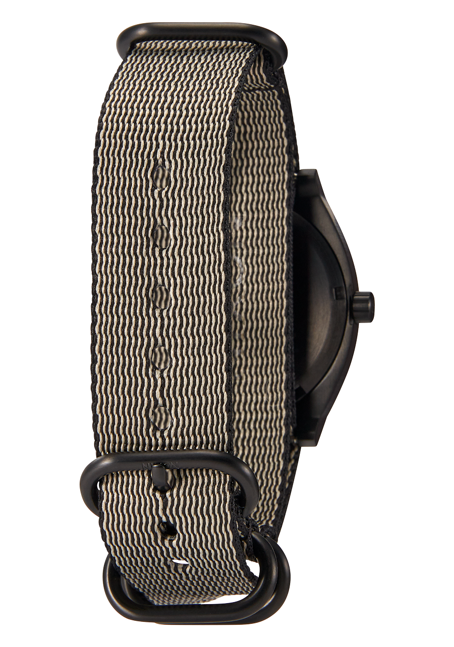 20mm One Piece #TIDE Recycled PET Strap Khaki / Black View 5