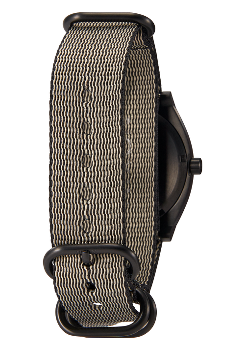 20mm One Piece #TIDE Recycled PET Strap Khaki / Black
