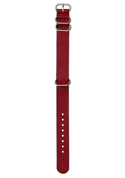 20mm One Piece #TIDE Recycled PET Strap Red / Black