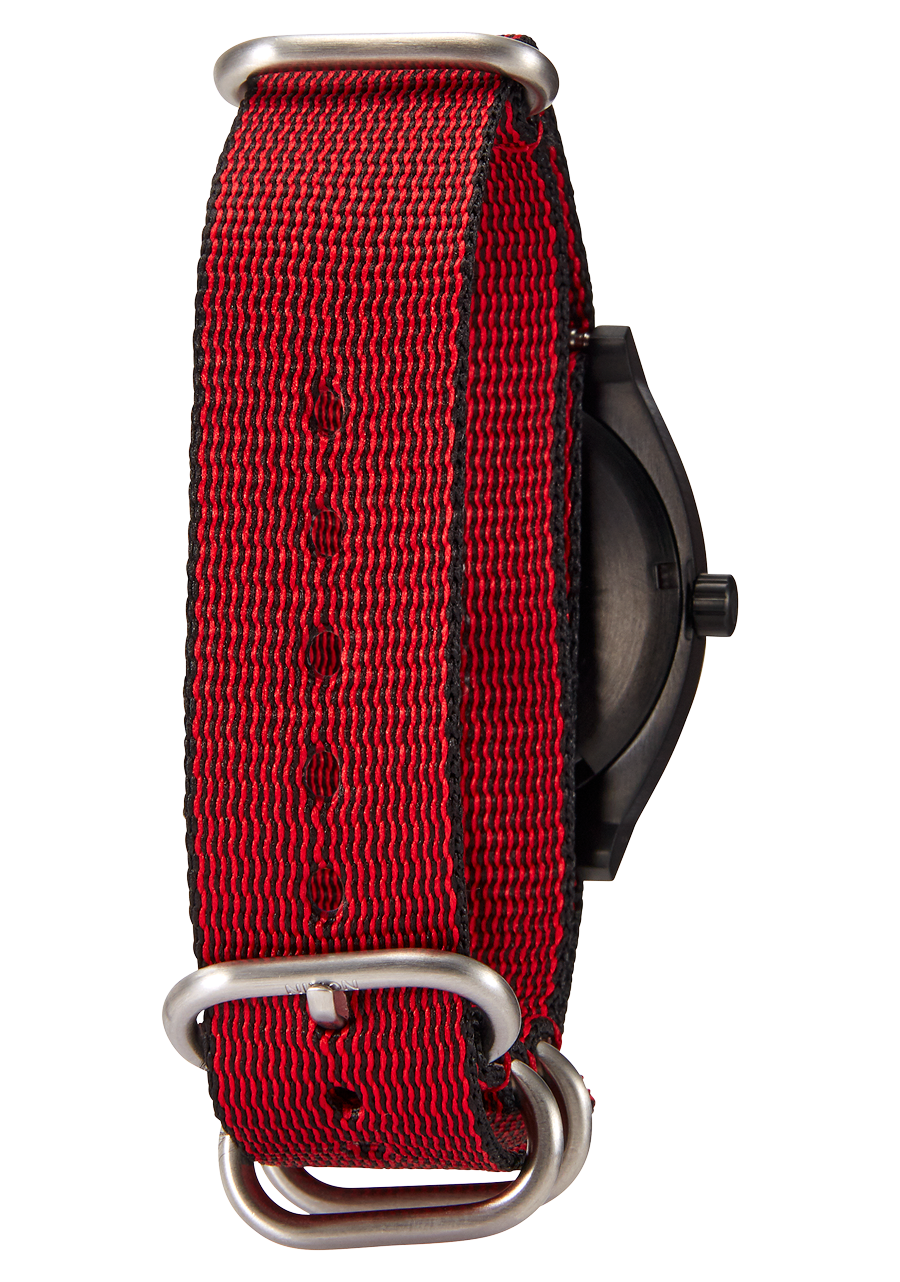 20mm One Piece #TIDE Recycled PET Strap Red / Black View 5