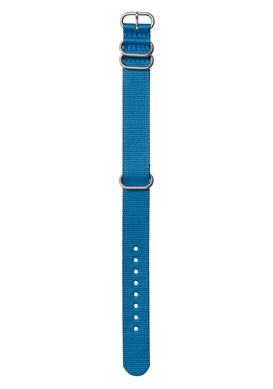 20mm One Piece #TIDE Recycled PET Strap Navy / Blue View 1