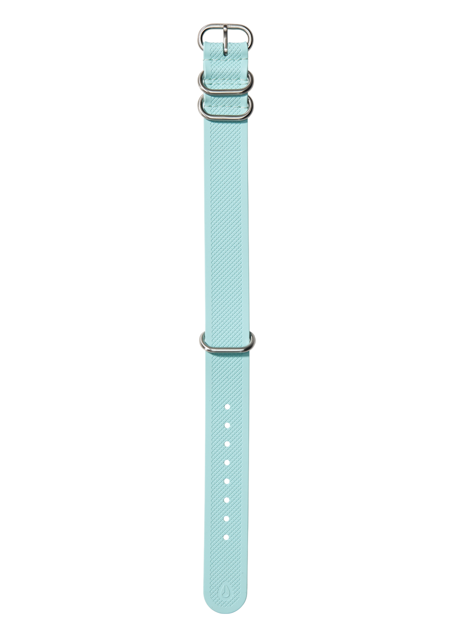 20mm One Piece FKM Rubber Strap Ocean Blue View 1