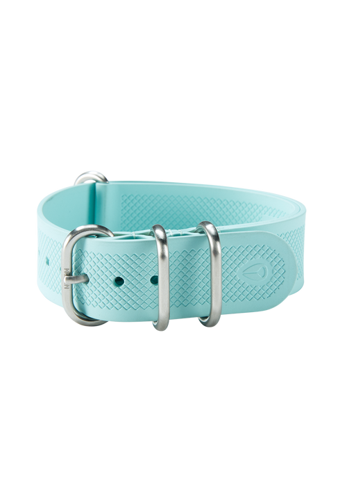 20mm One Piece FKM Rubber Strap Ocean Blue