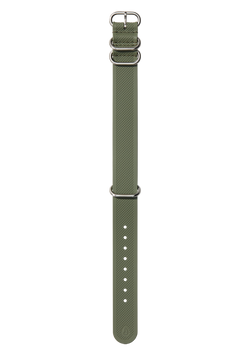 20mm One Piece FKM Rubber Strap Olive