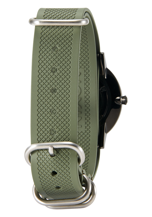 20mm One Piece FKM Rubber Strap Olive