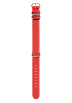 20mm One Piece FKM Rubber Strap Fire