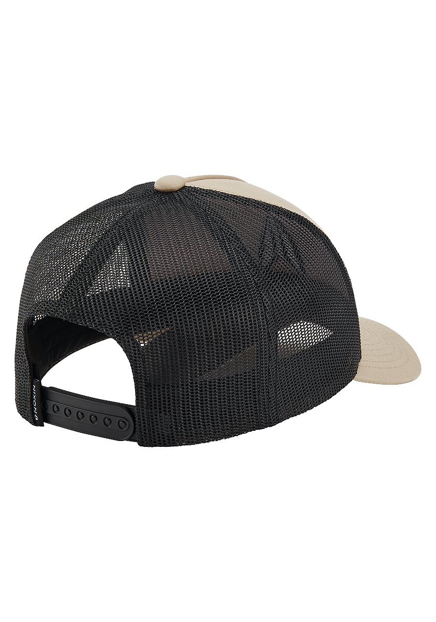 Iconed Trucker Hat Khaki Black View 2