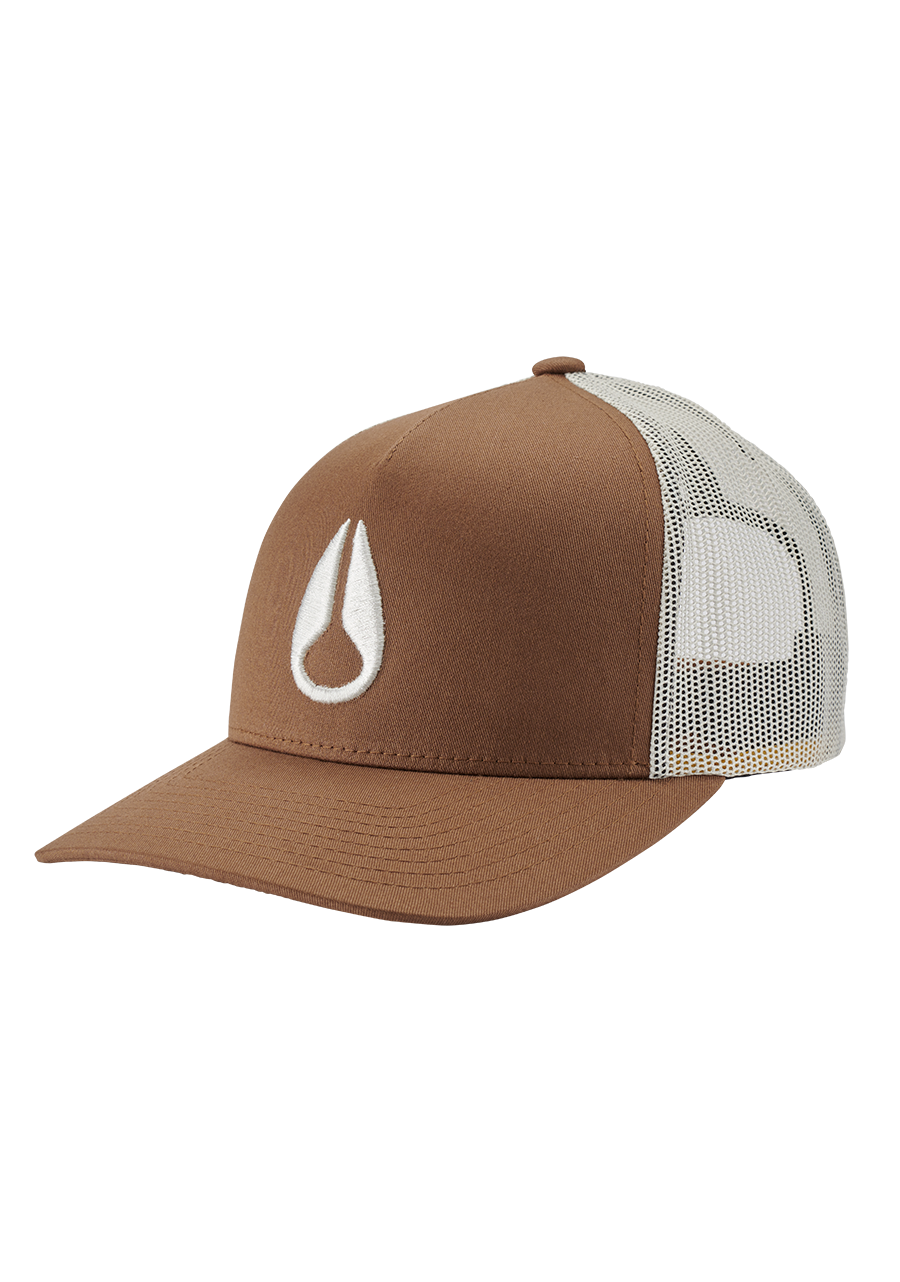 Iconed Trucker Hat Brown / Off White View 1