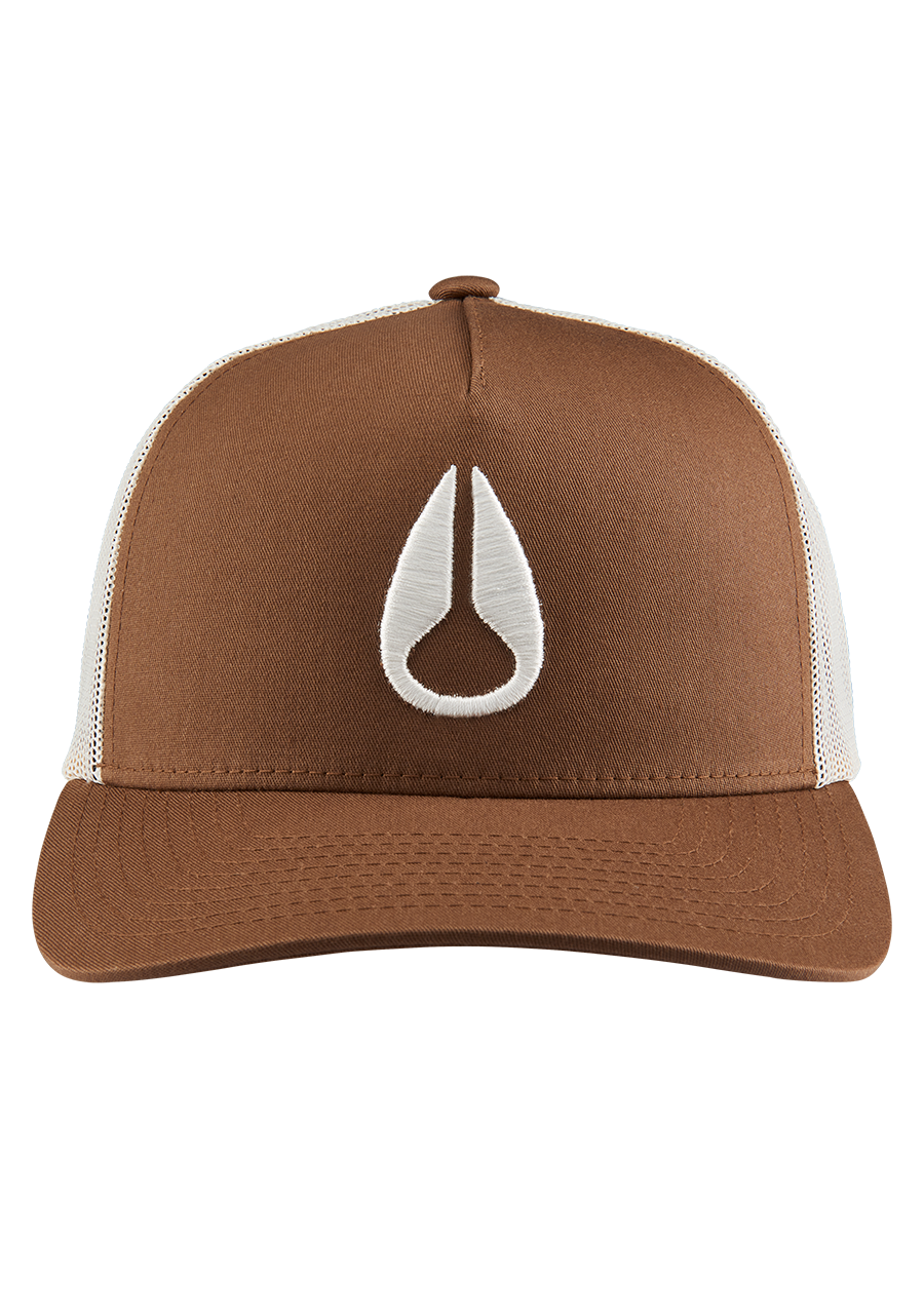 Iconed Trucker Hat Brown / Off White View 3