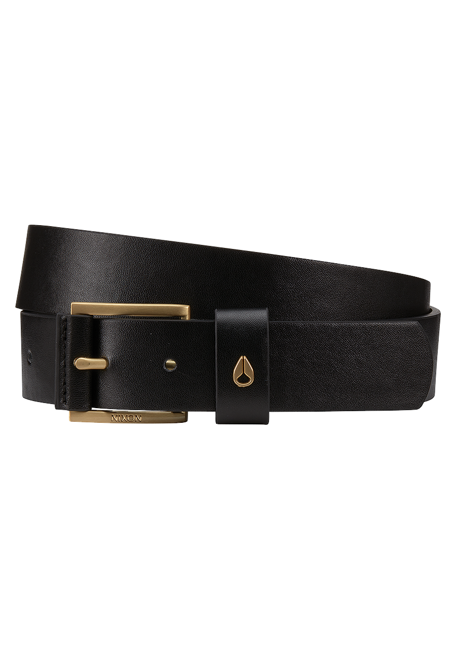 Americana Vegan Belt Black / Gold X-Small View 1