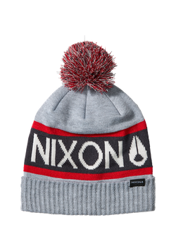 Teamster R Beanie Heather Gray / Red