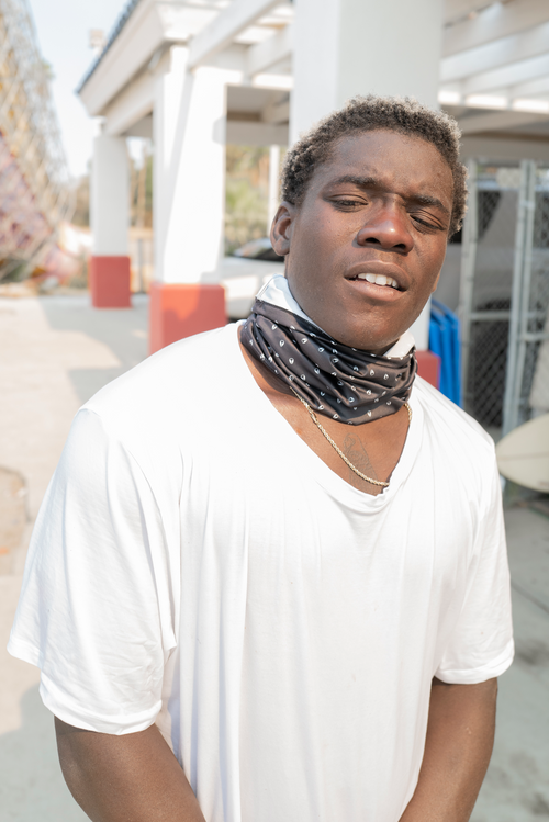 Silo Neck Gaiter Red / White