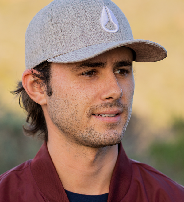 Deep Down Snapback Heather Gray / White