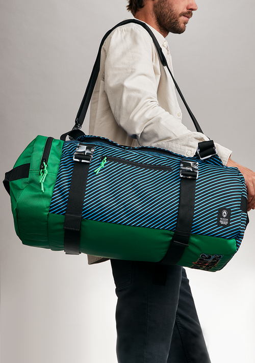 Grateful Dead Escape Duffel 45L Black Blue Green