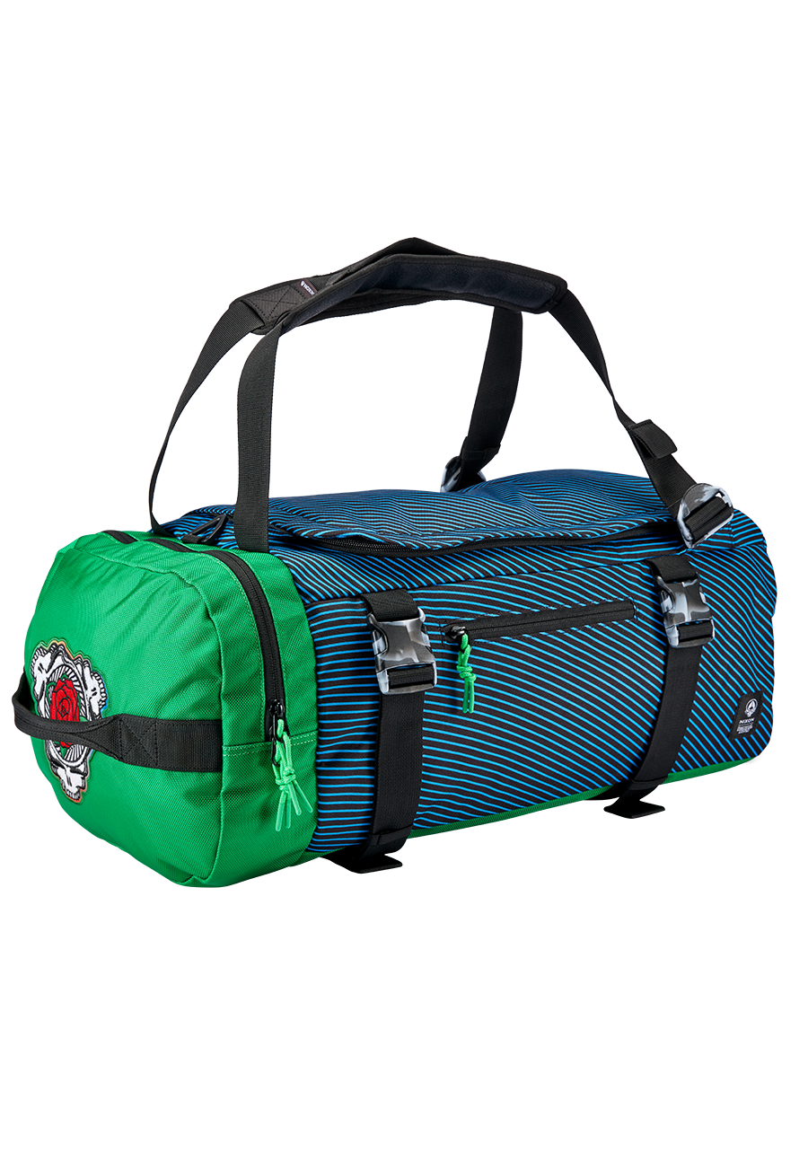 Grateful Dead Escape Duffel 45L Black Blue Green View 4