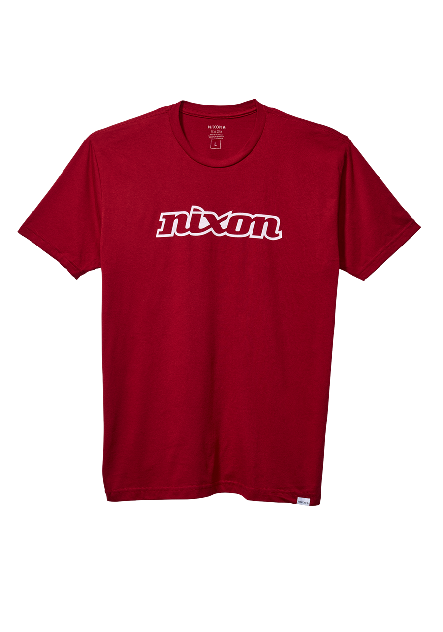 OG Script S/S Eco Tee Cardinal / White Small View 1