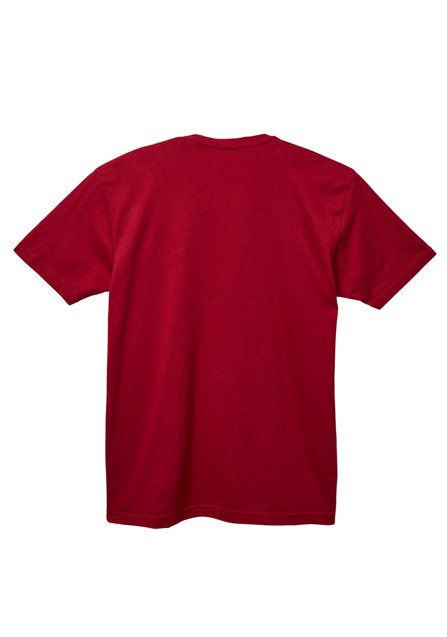 OG Script S/S Eco Tee Cardinal / White Small View 2