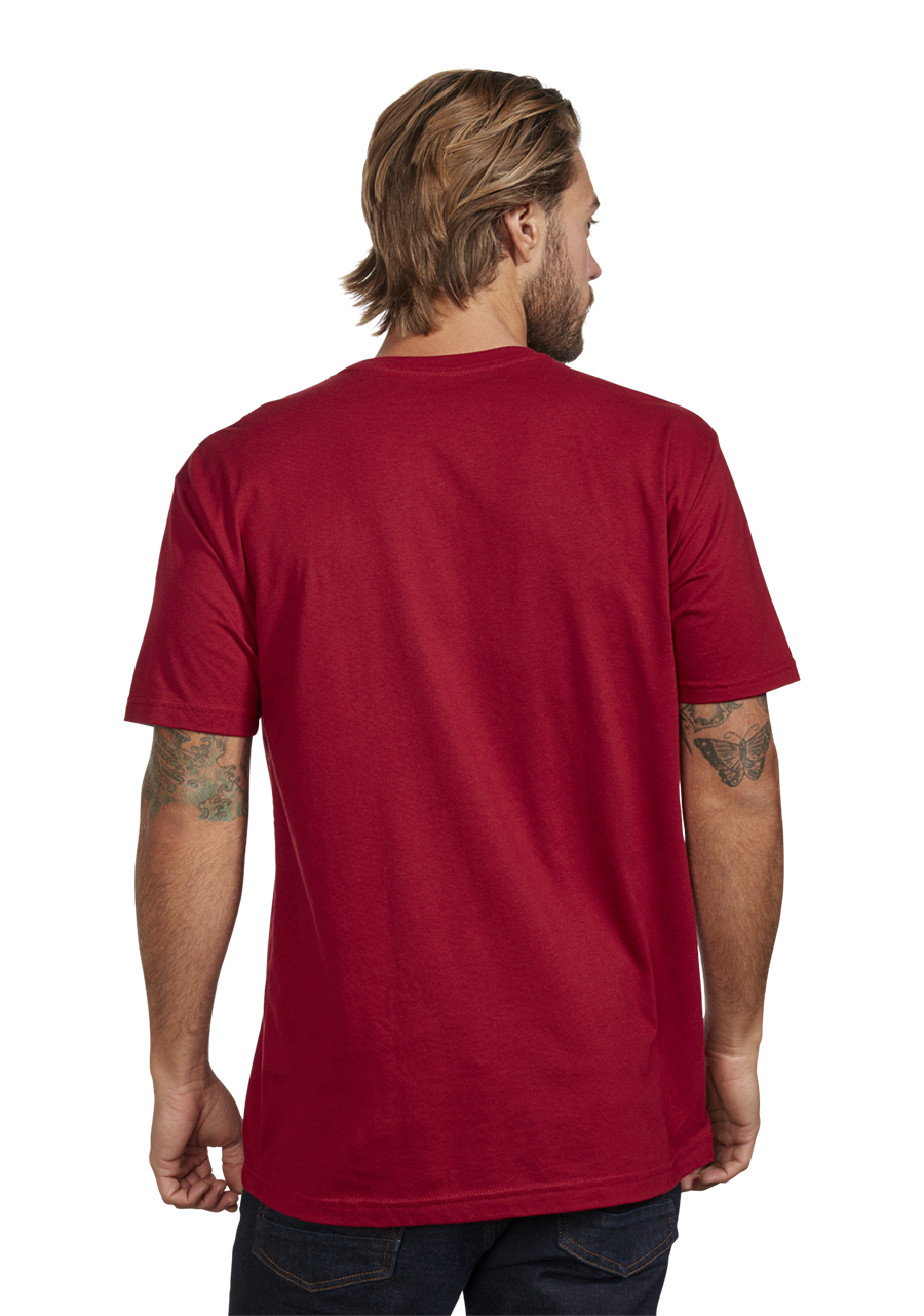 OG Script S/S Eco Tee Cardinal / White Small View 5