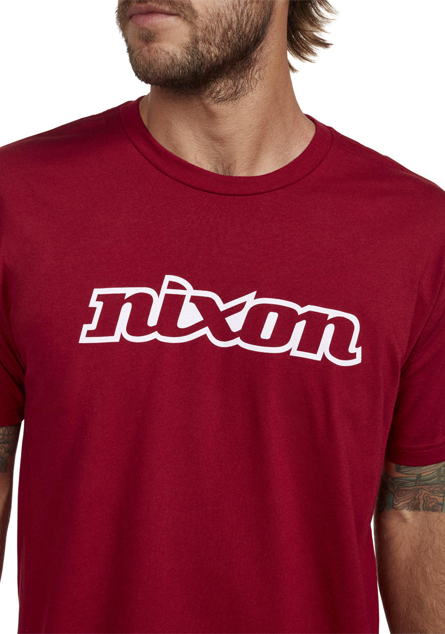 OG Script S/S Eco Tee Cardinal / White Small View 6