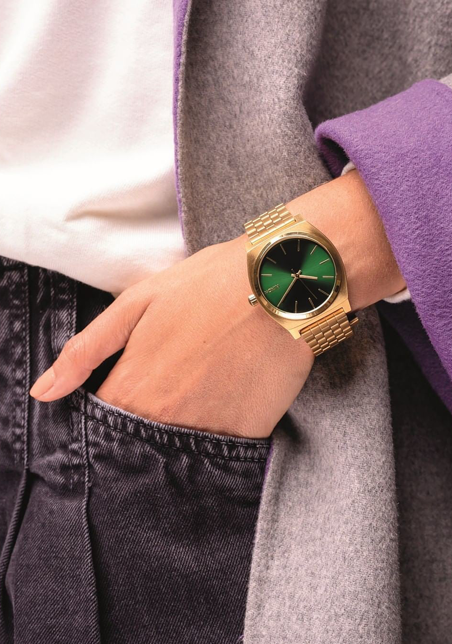 Time Teller Gold / Green Sunray