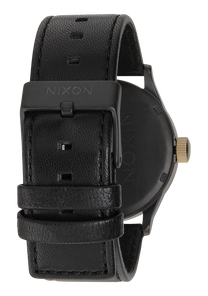 Sentry Leather Matte Black / Gold View 3