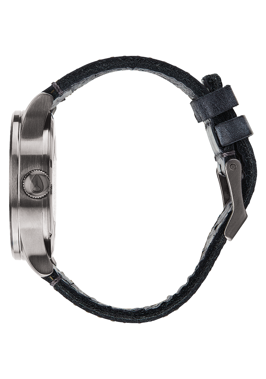 Sentry Leather Gunmetal Navy View 2