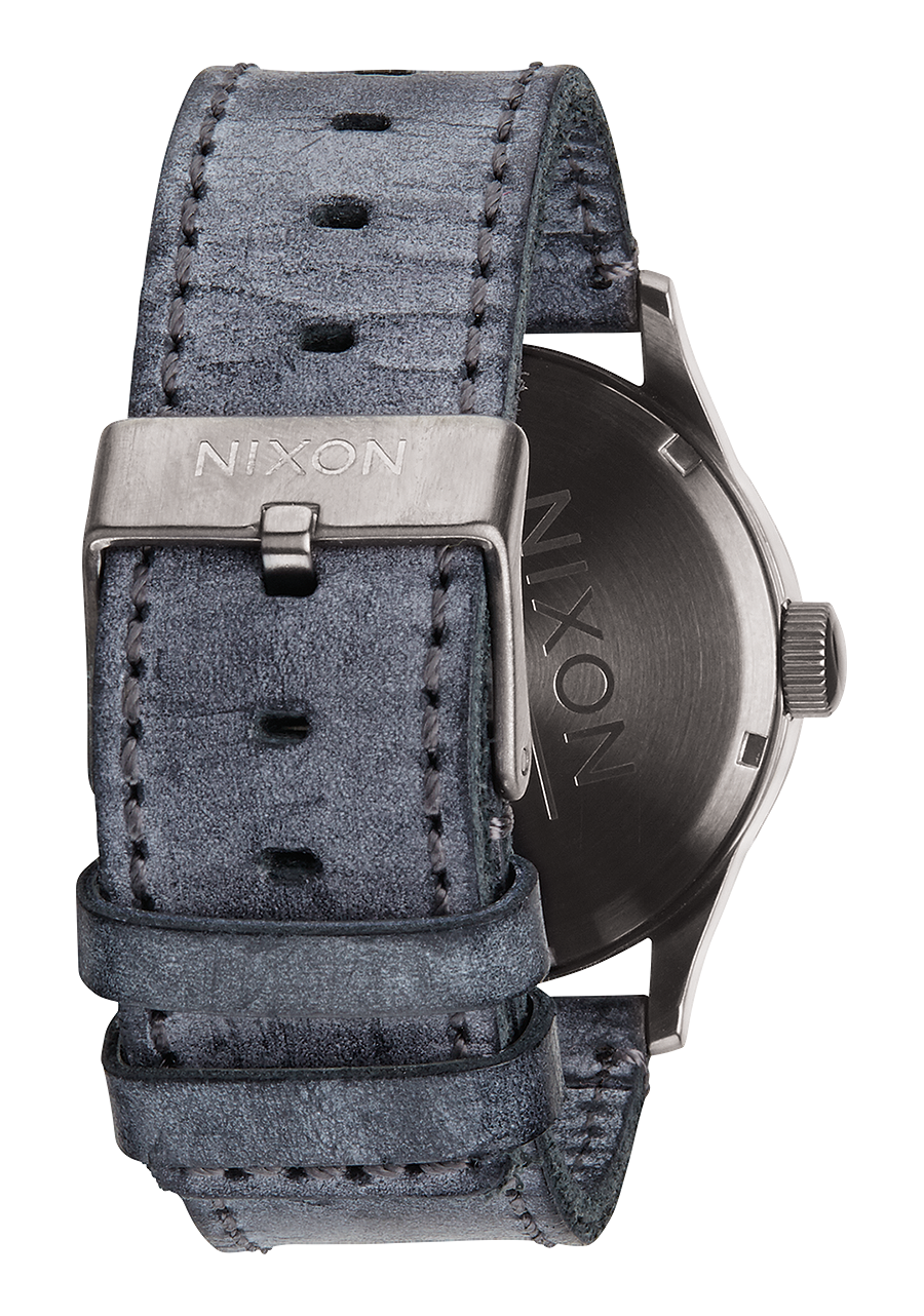 Sentry Leather Gunmetal Navy View 3