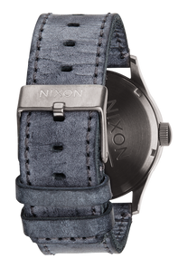 Sentry Leather Gunmetal Navy View 3