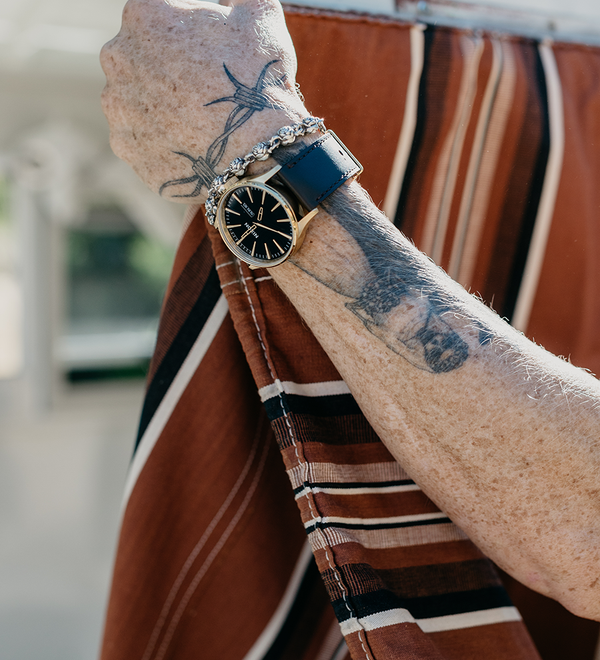 Sentry Leather Gold Black Brown