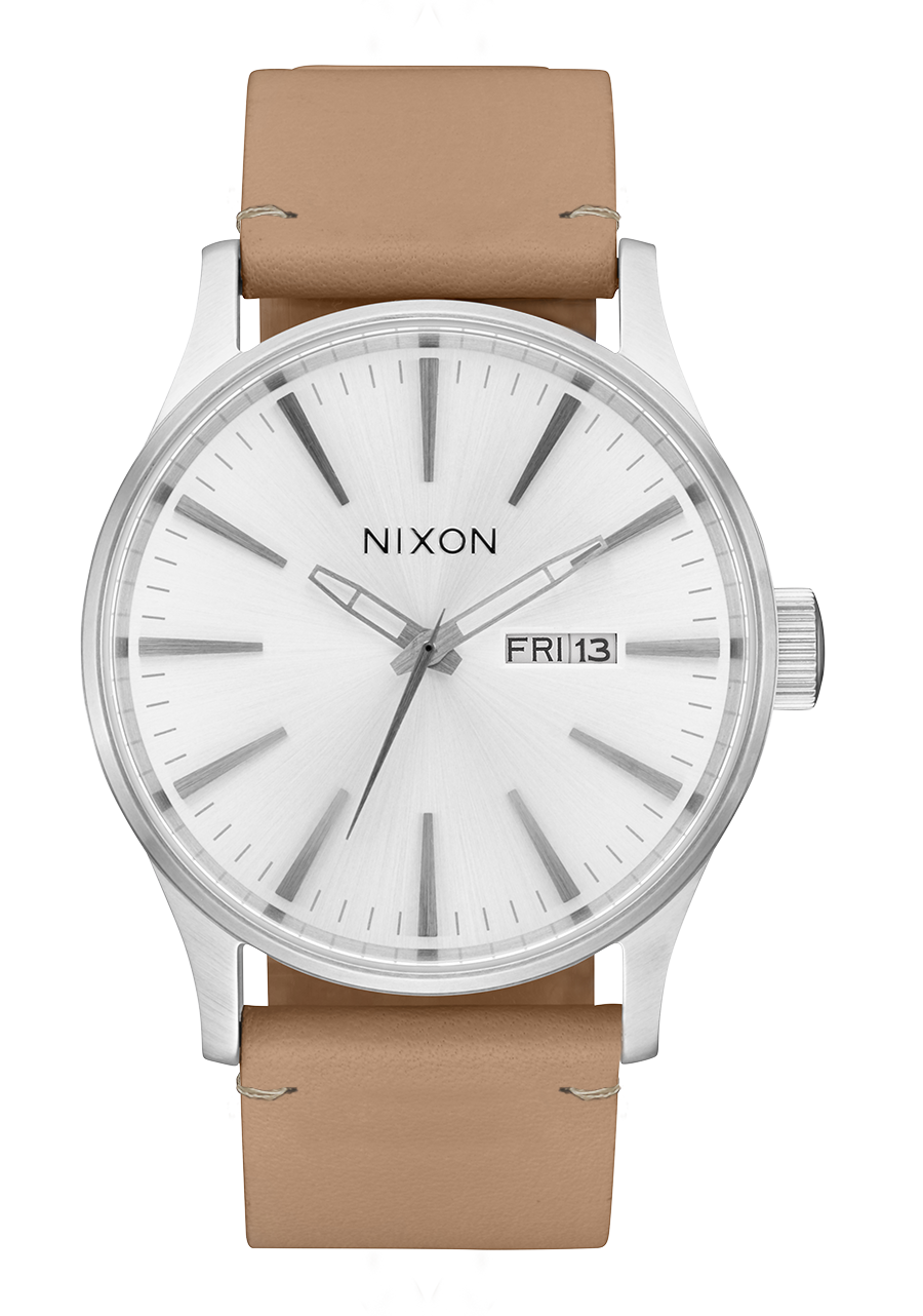 Sentry Leather All Silver / Tan View 1