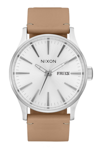 Sentry Leather All Silver / Tan View 1