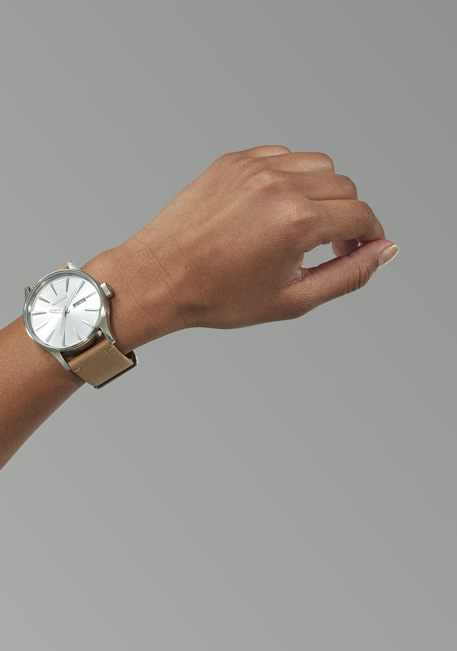 Sentry Leather All Silver / Tan View 5