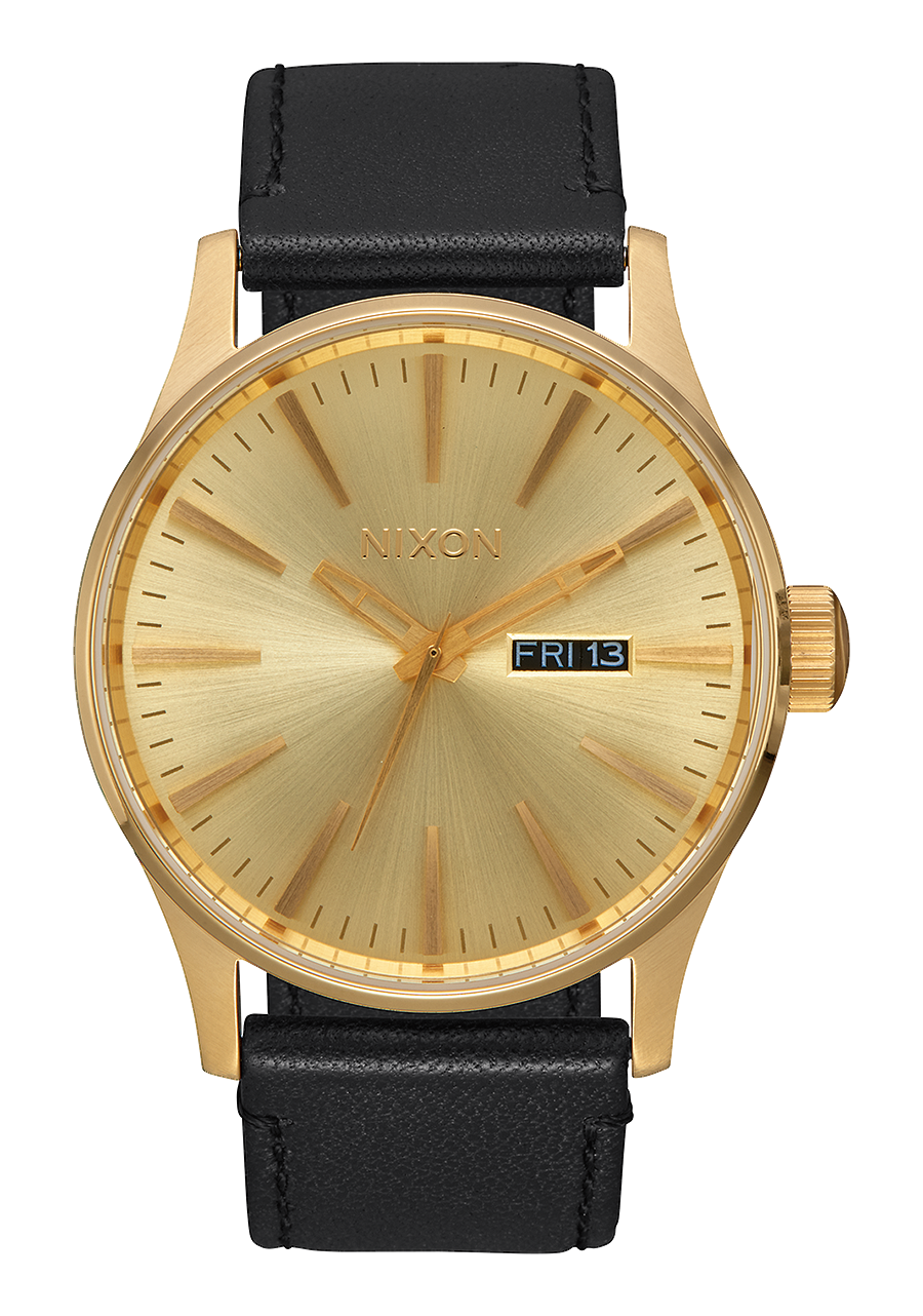 Sentry Leather All Gold Black View 1