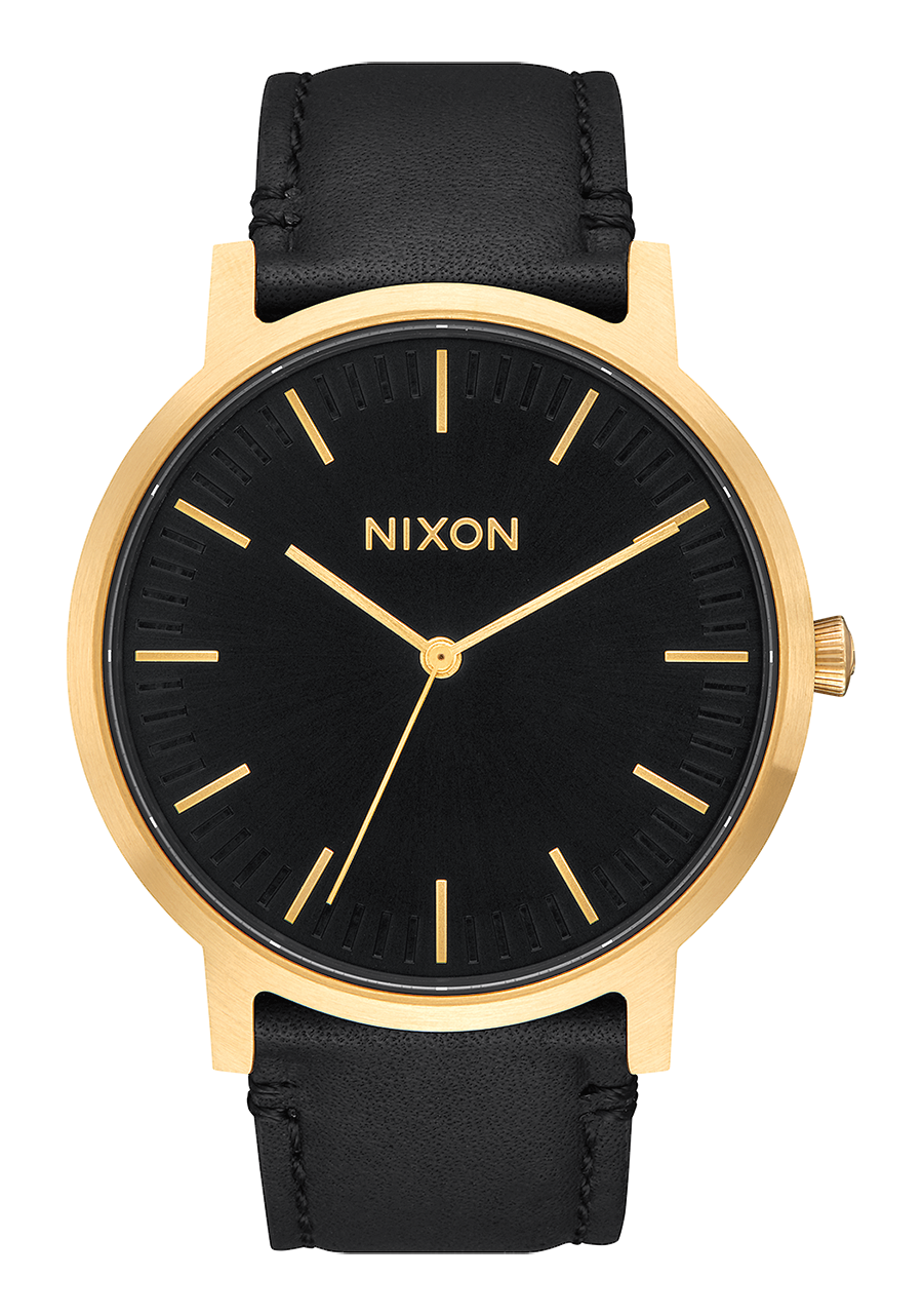 Porter Leather Gold Black View 1