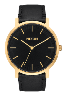 Porter Leather Gold Black
