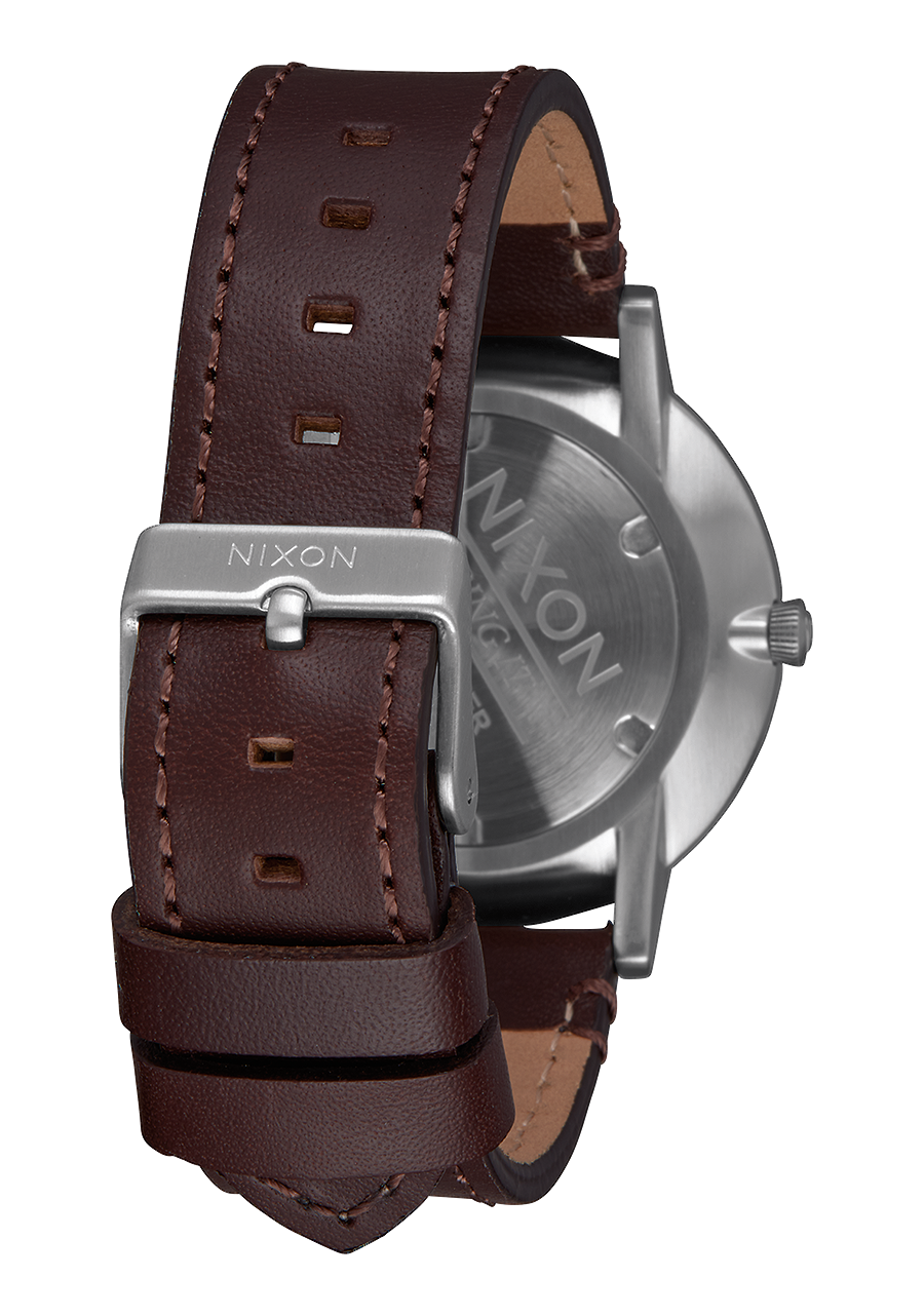 Porter Leather Navy / Brown View 3