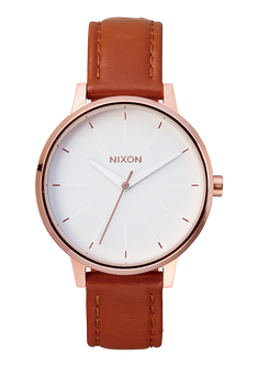 Kensington Leather - Rose Gold / White