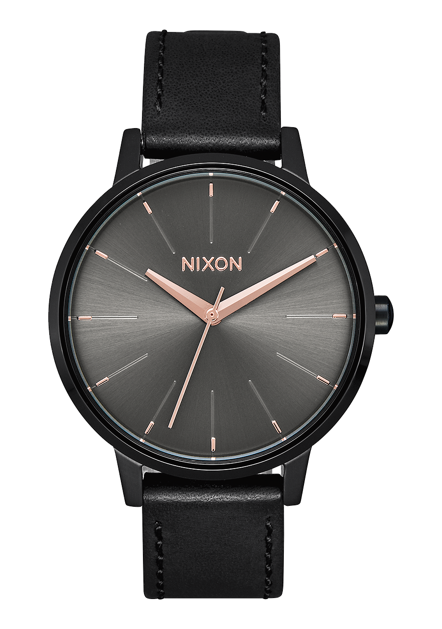 Kensington Leather Black Gunmetal View 1