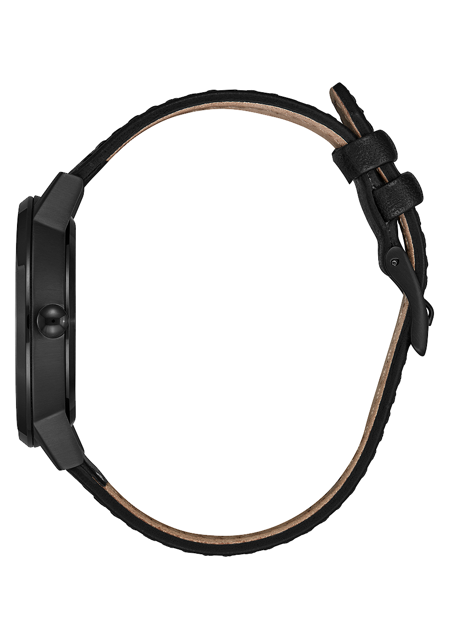 Kensington Leather Black Gunmetal View 2