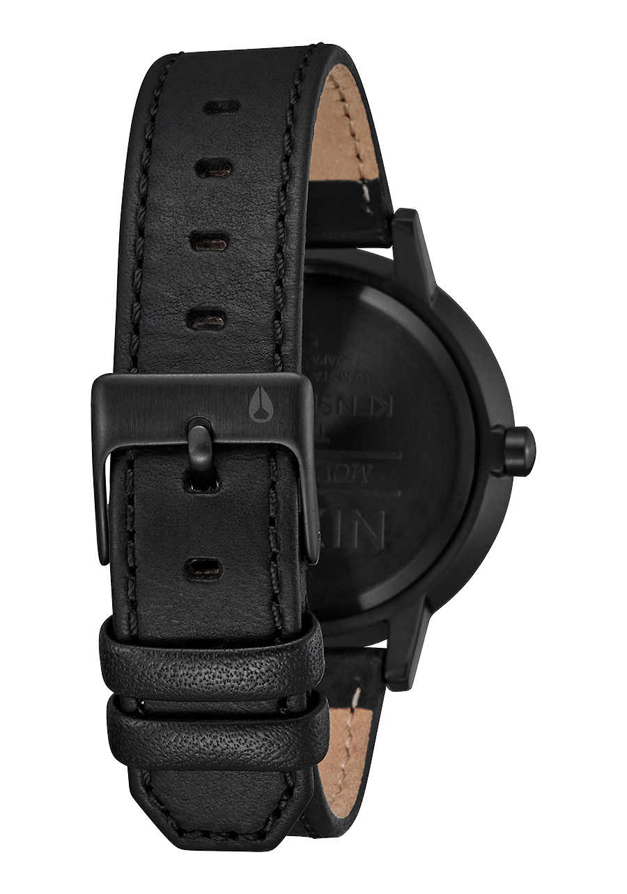 Kensington Leather Black Gunmetal View 3