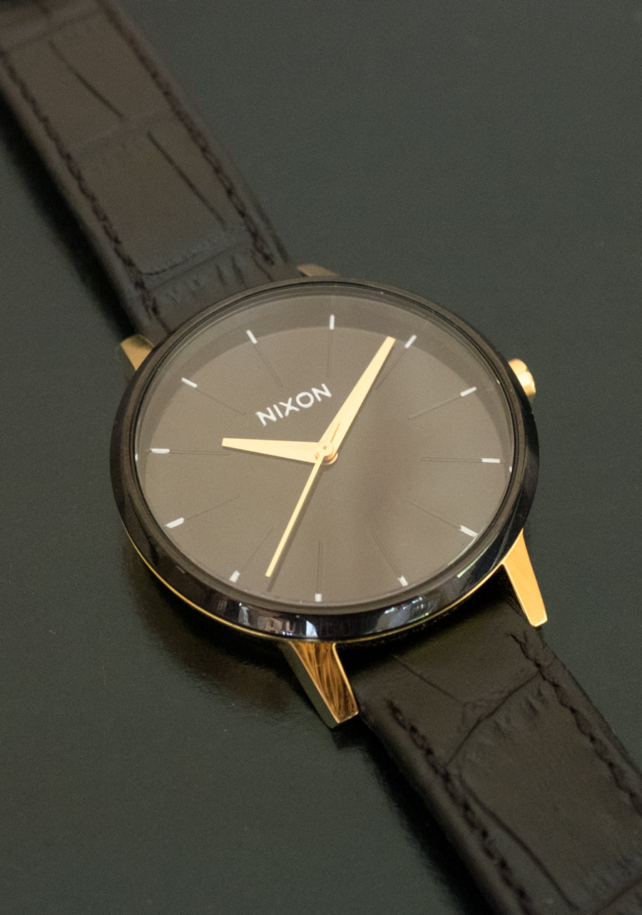 Kensington Leather Gold Black White View 7