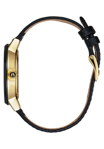 Kensington Leather Gold Black White View 2