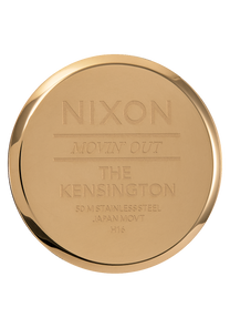Kensington Leather Gold Black White View 4