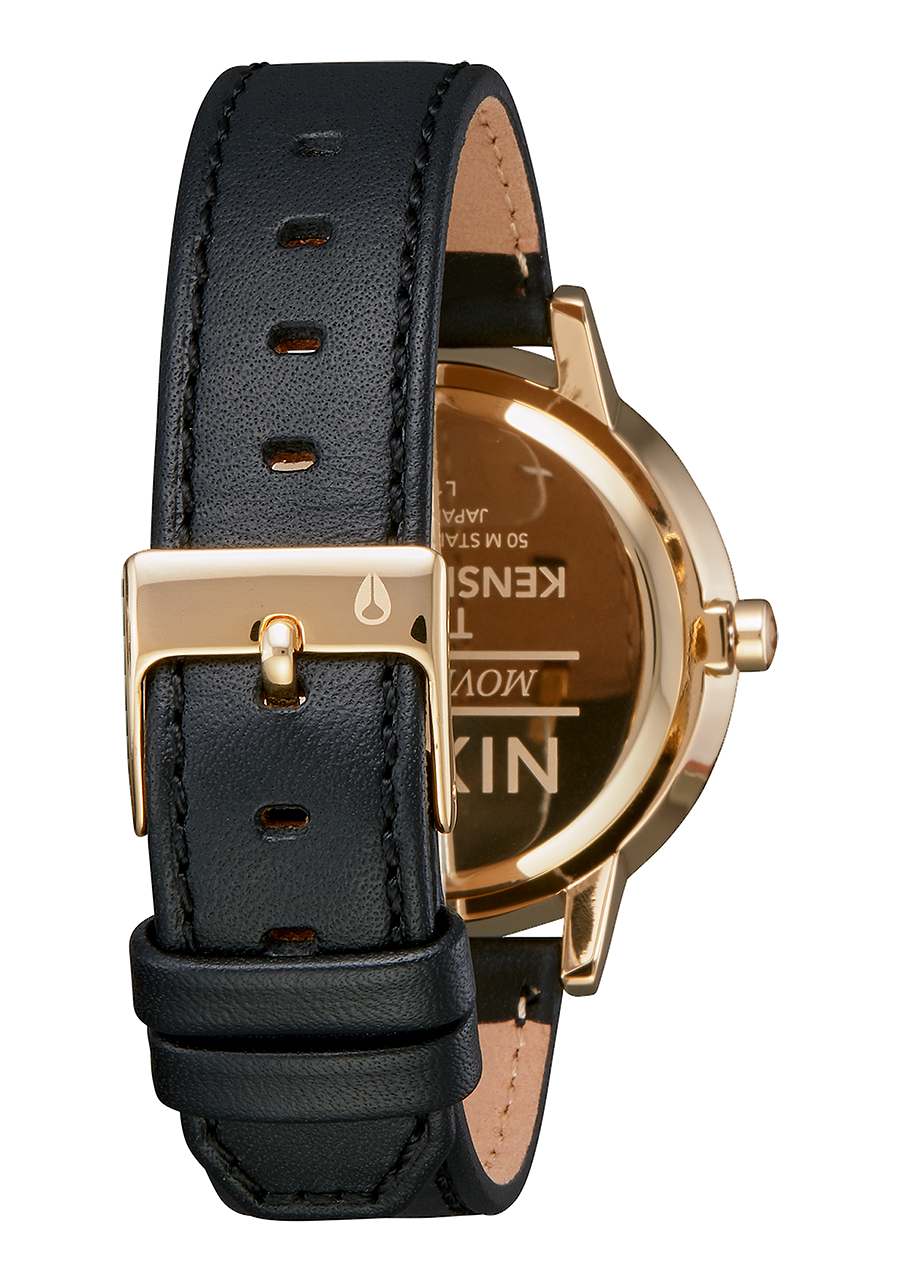 Kensington Leather Gold Black Silver View 3