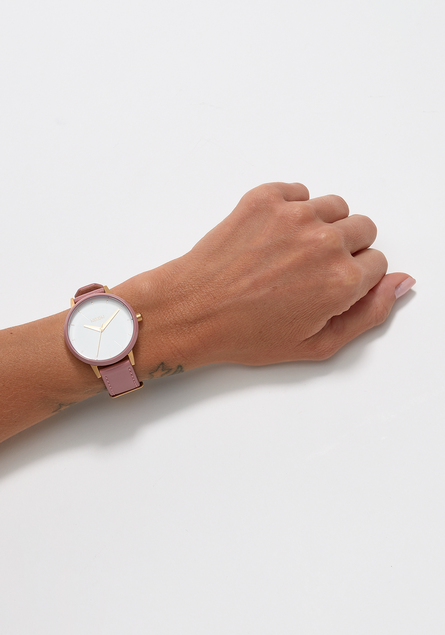Kensington Leather Gold White Pink View 5