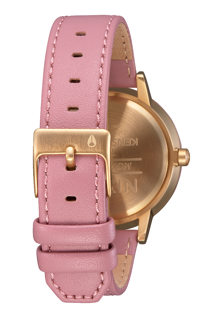 Kensington Leather Gold White Pink View 3