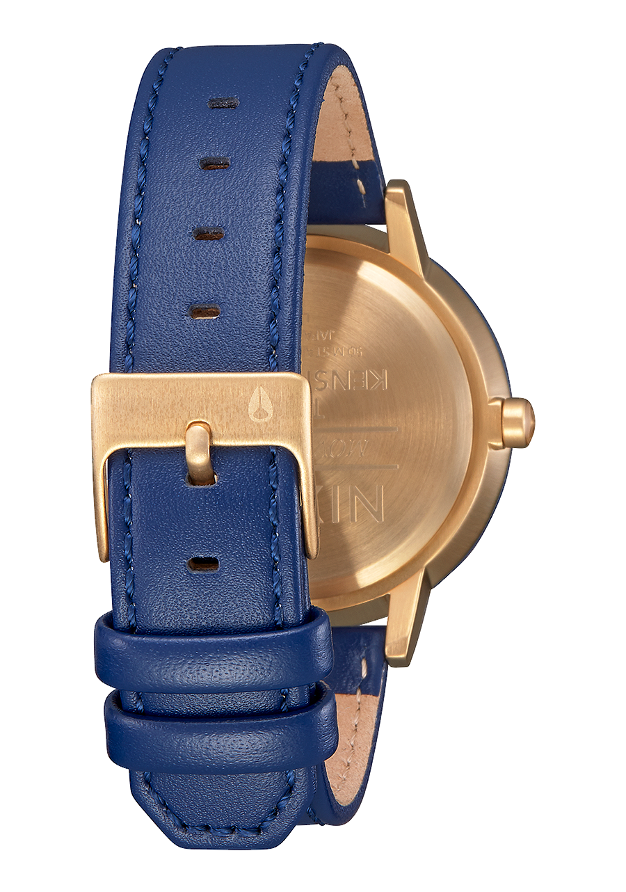 Kensington Leather Gold White Indigo View 3